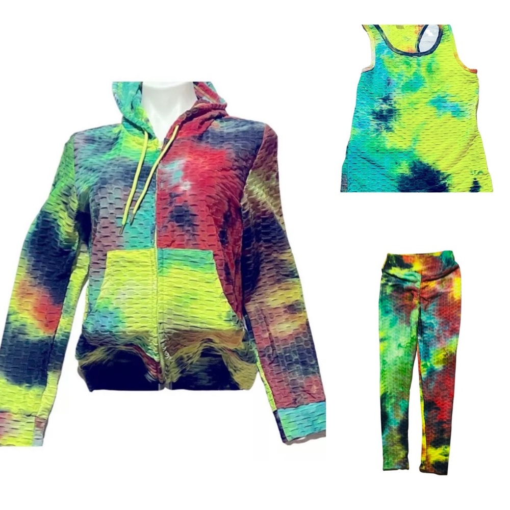Jogging Set Women’s 3 Piece Tie Dye Set
